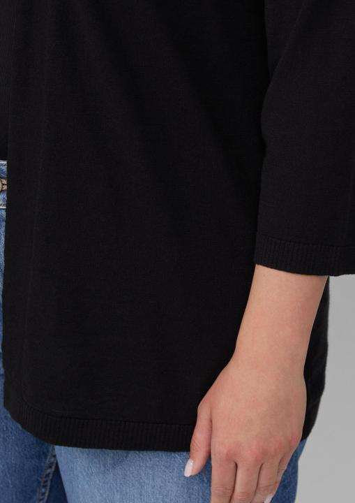 Produktbild s.Oliver Strickjacke Feinstrick-Cardigan aus Baumwolle mit 3/4-Ärmeln (44)