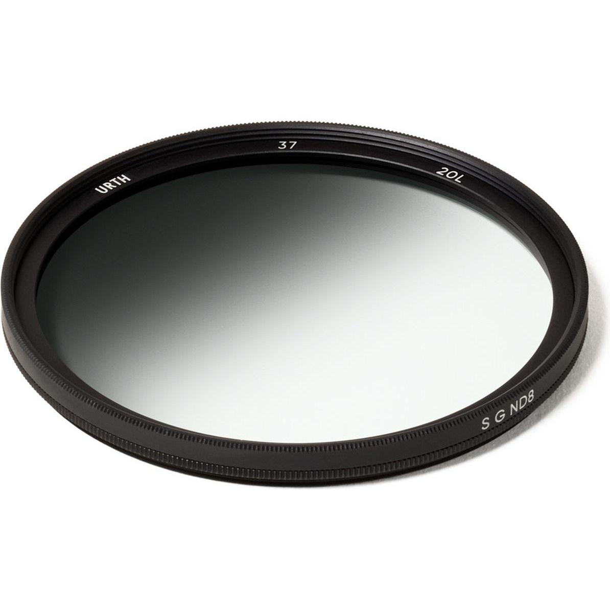 Urth Filtro obiettivo ND8 graduato morbido da 37 mm (Plus+) (37 mm, Filtri grigi), Filtro fotografico, Grigio