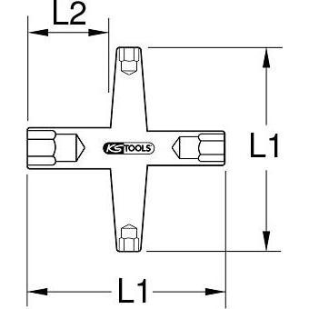 Thumbnail - KS Tools, Schraubenschlüssel, Kreuzschlüssel mit Schutzisolierung, 10x11x12x13mm (13 mm)