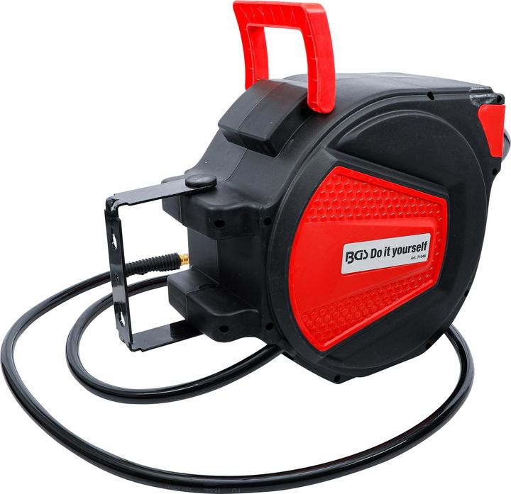 Actual product image BGS Retractable Air Hose Reel Automatic 12 m + 2 m