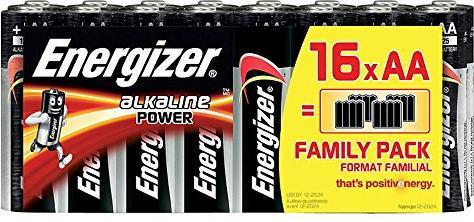 Energizer 627504 - Pile jetable - AA - alcaline - 1,50 V - 16 pièce(s) - 2850 mAh (16 pcs, AA, 2850 mAh)
