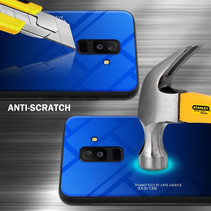 Actual product image Cadorabo TPU 2 colors glass cover (Samsung Galaxy A6+)