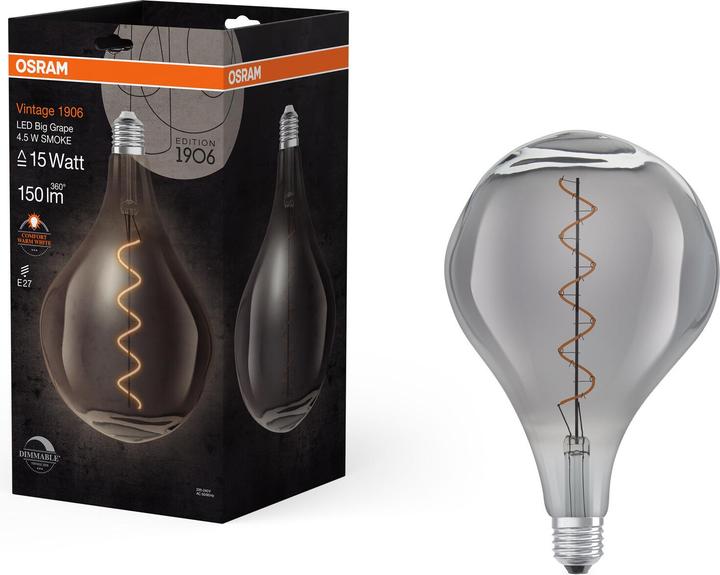 Actual product image Osram Vintage 1906 (E27, 4.50 W, 150 lm, 1 x, G)