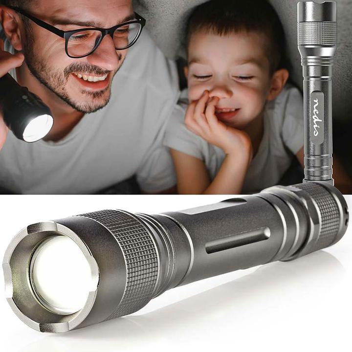 Image du produit Nedis Lampe de poche LED, Premium, 150lm - argenté (2.90 cm, 150 lm)