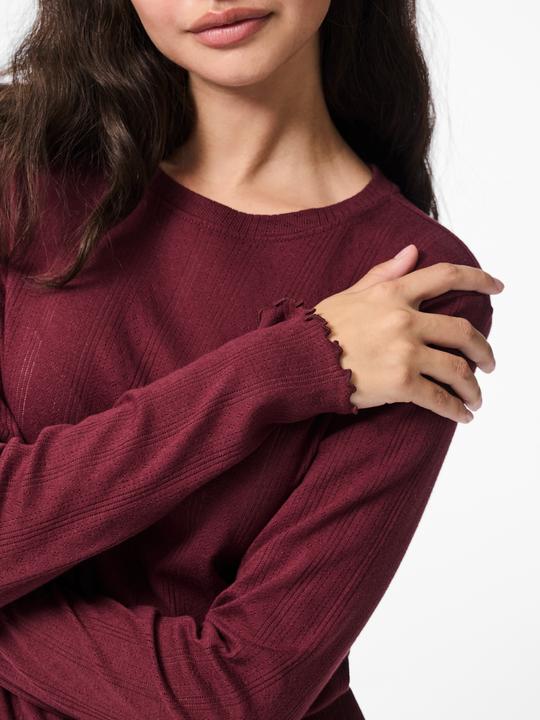 Produktbild Pieces Pcmarie Ls O-Neck Poin Top Jrs Noos Bc (XXL)