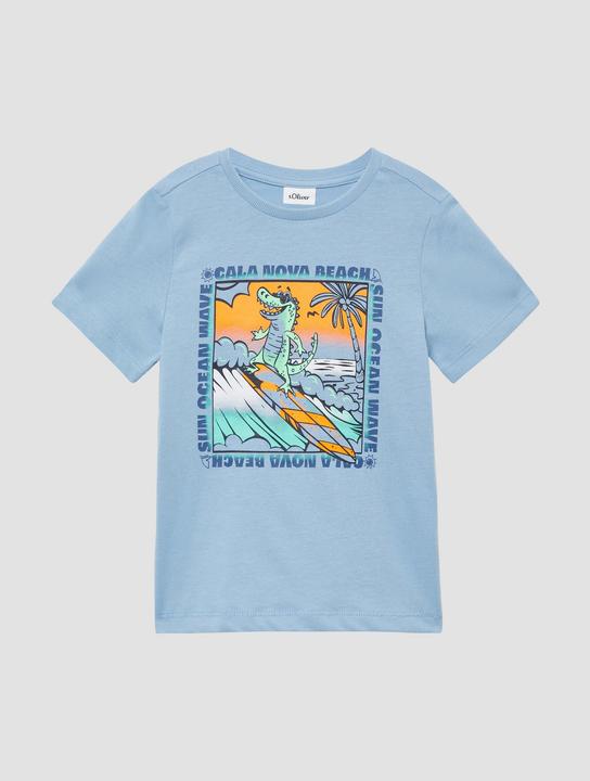 Produktbild S.Oliver T-Shirt Baumwoll-T-Shirt mit Frontprint (116, 122)