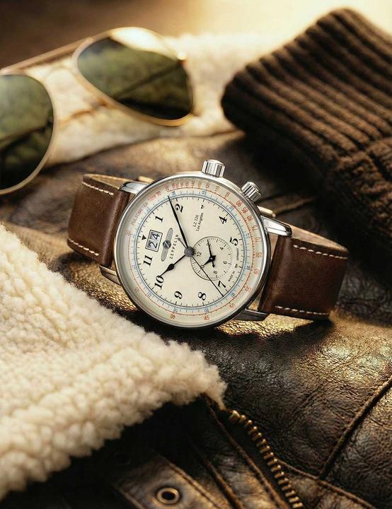 Actual product image Zeppelin Los Angeles (Analogue wristwatch, Chronograph, 43 mm)