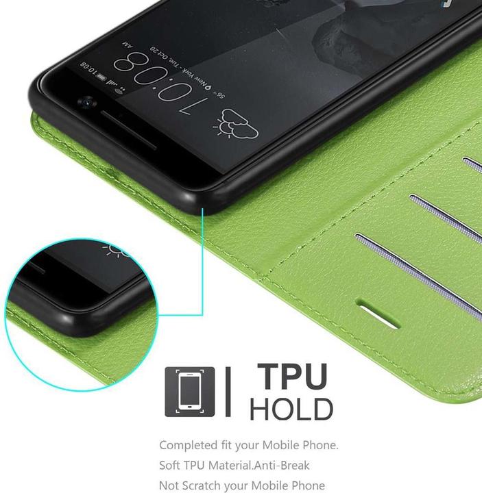 Actual product image Cadorabo Book with stand function cover (HTC One M10)