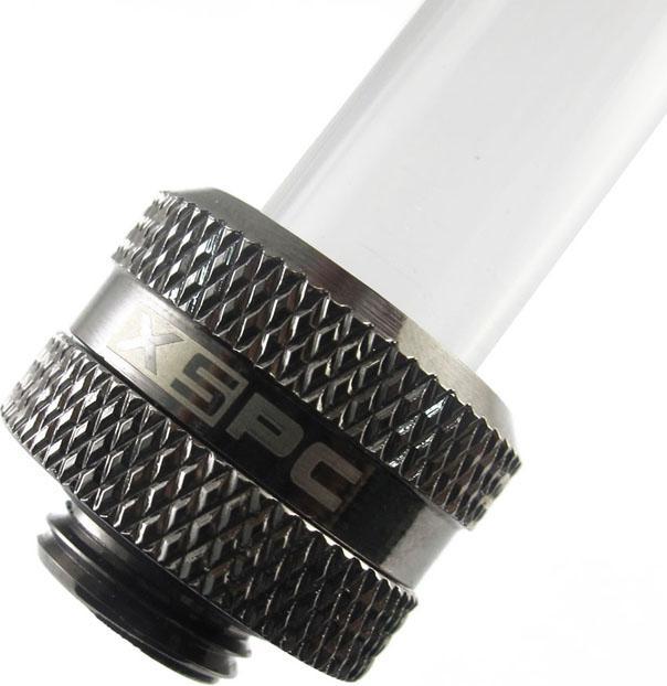 Image du produit XSPC Raccord G1/4" sur tube dur 14mm, noir chrome - 8 pièces