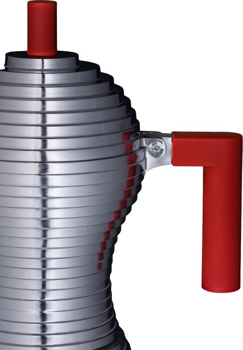 Actual product image Alessi Espresso Maker PULCINA Platinum (6 T.)