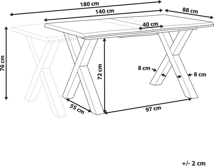Image du produit Beliani Bronson (90 x 140 x 76 cm)