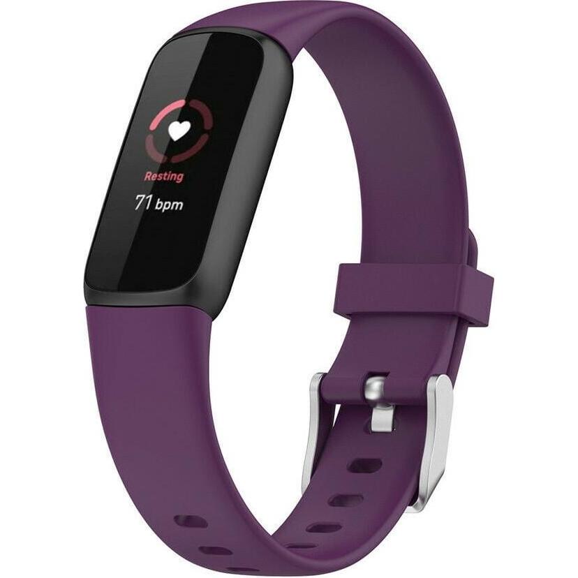 Strap-it Silikonarmband (Silikon, Fitbit Luxe), Uhrenarmband, Violett