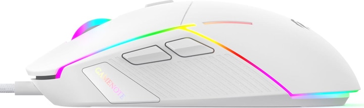 Actual product image Havit MS961 RGB Gaming Mouse 1200-12000 DPI (white) (Cable)