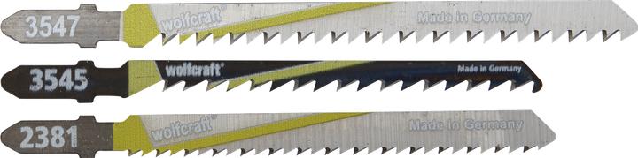 wolfcraft 1 Set di lame per seghetti alternativi da cucina con albero a T da 3 pezzi