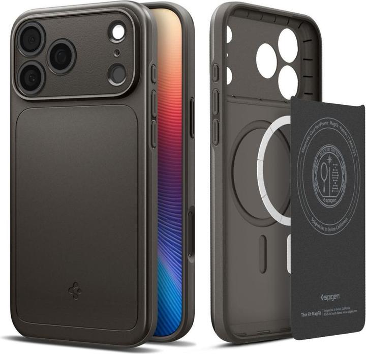 Produktbild Spigen - Thin Fit MagSafe - iPhone 17 Pro - Gunmetal (Apple iPhone 17 Pro)