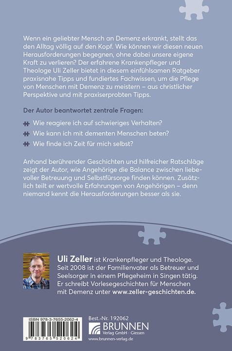 Produktbild Brunnen Menschen mit Demenz begleiten, ohne sich zu überfordern (Deutsch, Uli Zeller, 2016)