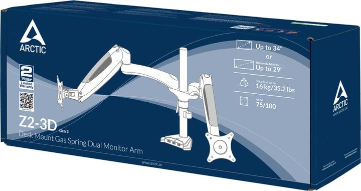 Immagine prodotto Arctic Terminale Z2-3D Gen 3 da 86,4 cm (34 pollici) Nero (Tavolo, 34")