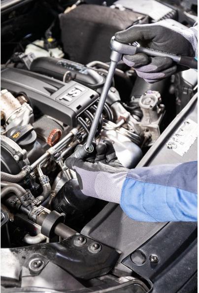 Productafbeelding HAZET Zündkerzen-Schlüssel 4766-1 ∙ Vierkant10 mm (3/8 Zoll) ∙ Aussen Sechskant Profil ∙ 16 mm ∙ 5⁄8…