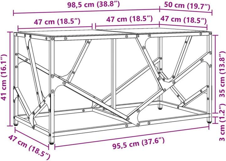 Actual product image vidaXL Kyriakos (5 x 50 x 41 cm)