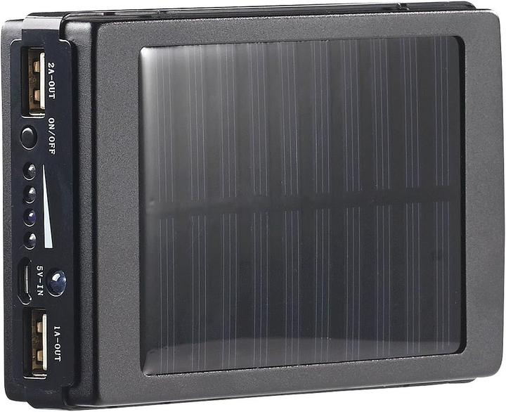 Produktbild Revolt 2in1-Solar-Powerbank mit Campingleuchte (11000 mAh, 40.70 Wh)