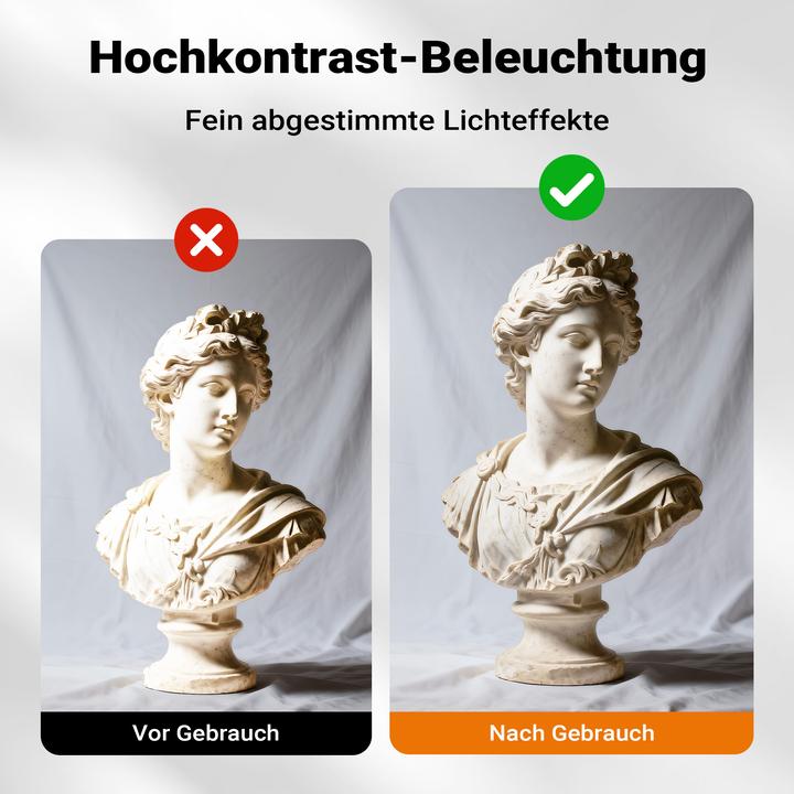 Produktbild Walimex pro Parabol Reflexschirm schwarz/weiss Ø129cm Lichtformer Fotoschirm (129 cm)