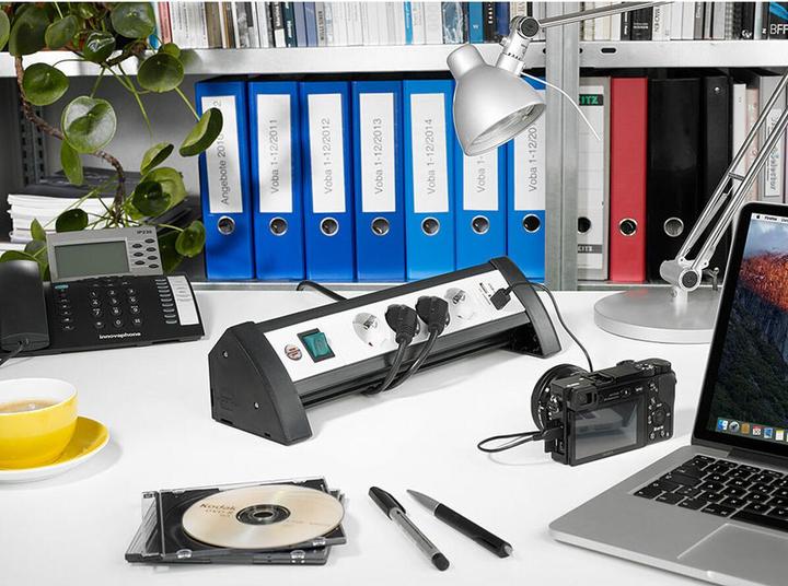 Actual product image Brennenstuhl Premium Office Line (6 x, USB-A, 1.80 m)