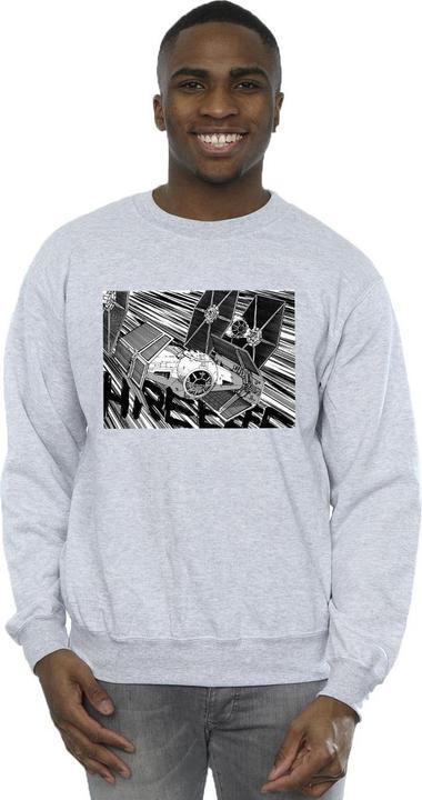 Actual product image Star Wars Mens Anime Plane Sweatshirt (L)
