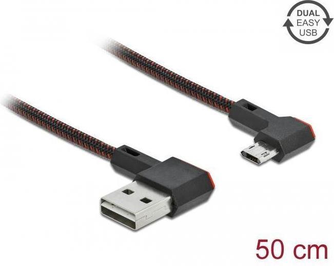 Produktbild Delock USB A – USB Micro B (0.50 m, USB 2.0)