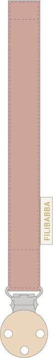 Actual product image Filibabba Pacifier holder with velcro closure - Blush