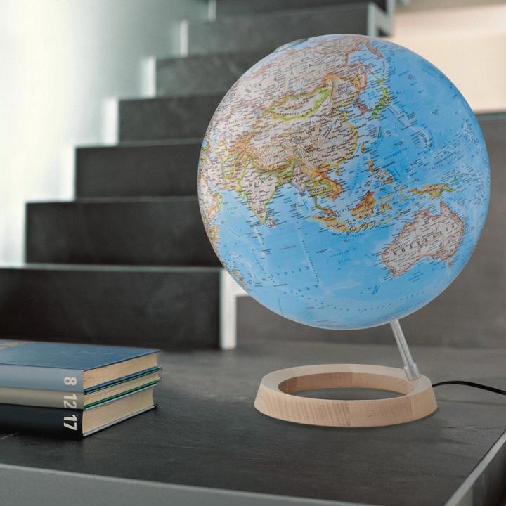 Productafbeelding Atmosphere Wereldbol 30cm NG Neon Classic Blauw GB Verlicht (NGNEONCLA) (30 cm)