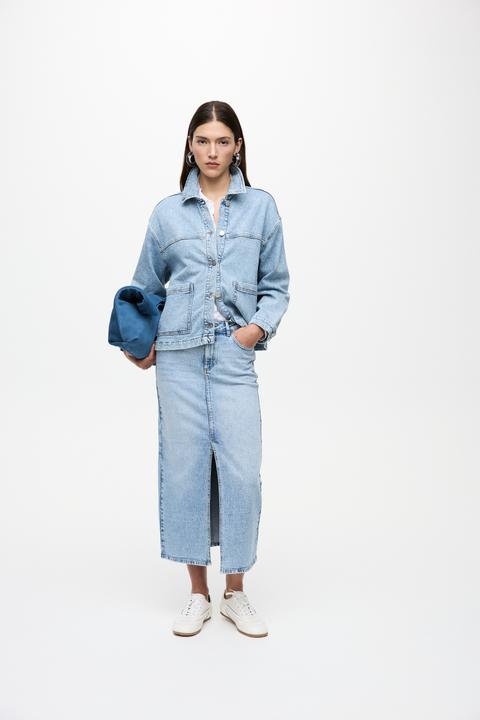 Actual product image Vila Midi denim skirt (42)