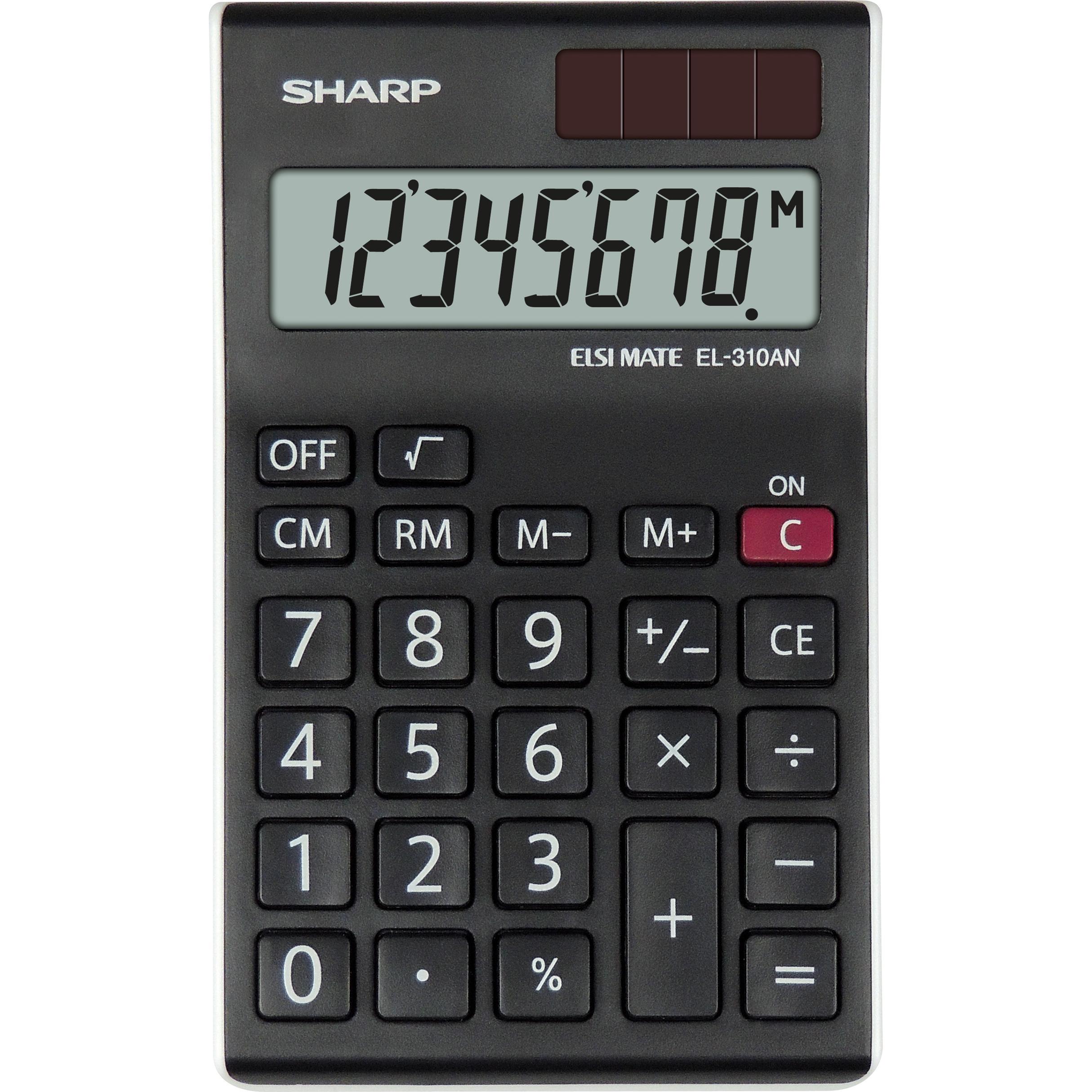 Thumbnail - Sharp, Taschenrechner, Kalkulatorius SH-EL310ANWH (Batterien, Solarzellen)