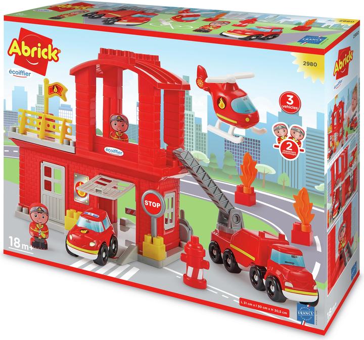 Actual product image Ecoiffier Abrick fire station