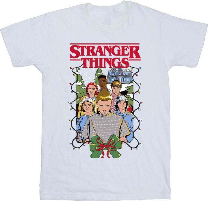 Produktbild Netflix Stranger Things Christmas Poster TShirt Mädchen (128)