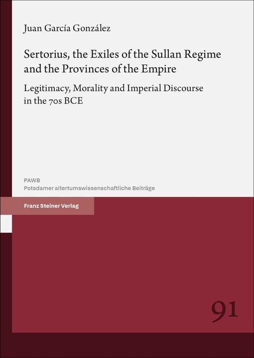 Produktbild Sertorius, the Exiles of the Sullan Regime and the Provinces of the Empire (Englisch, Juan García González, 2026)