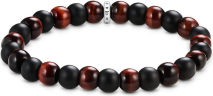 Produktbild Thomas Sabo Armband Obsidian und rotes Tigerauge (21 cm, Silber 925)