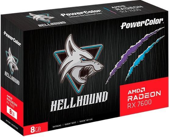 Actual product image Powercolor RX 7600 Hellhound (8 GB)