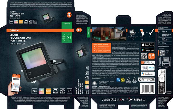 Produktbild Osram SMART+ MULTICOLOR 20W RGB + W (1600 lm, IP65)