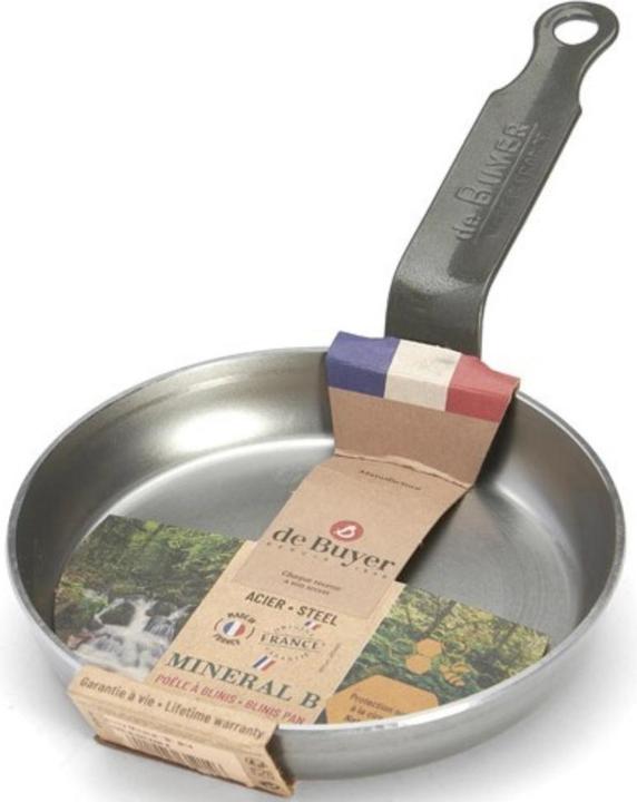Actual product image de Buyer Blinis Pan Mineral B - ø 14 cm (Frying pan, Iron, Steel, 14 x 6 cm)