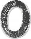 Image du produit Rayher Chiffres de cire -0-, argent, 2 pièces