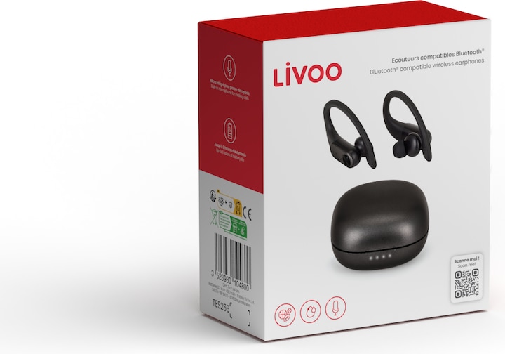 Image du produit Livoo Ecouteurs compatibles Bluetooth (3 h, Sans fil)