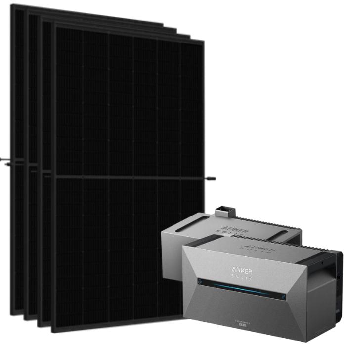 Anker Solix Balkonkraftwerk Set 1760Wp mit 3,2kWh LiFePO4 Speicher (1760 W)