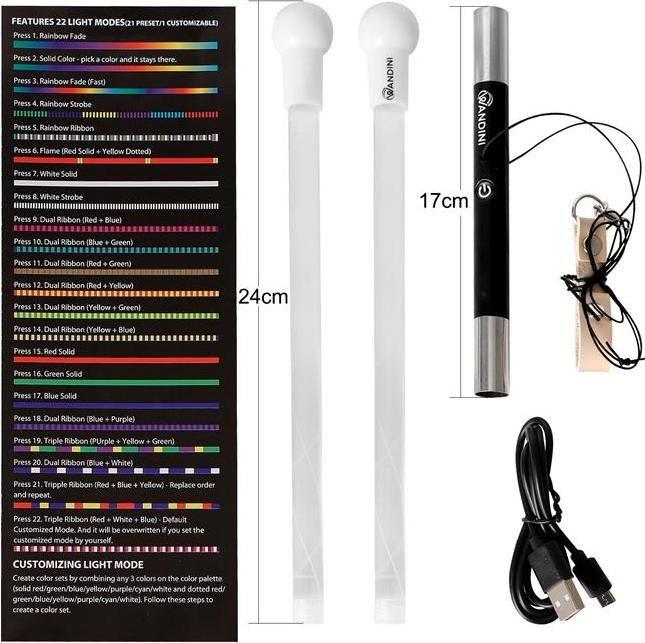 Produktbild Fun In Motion Toys WANDINI Glow.0 LED FLOATING WAND