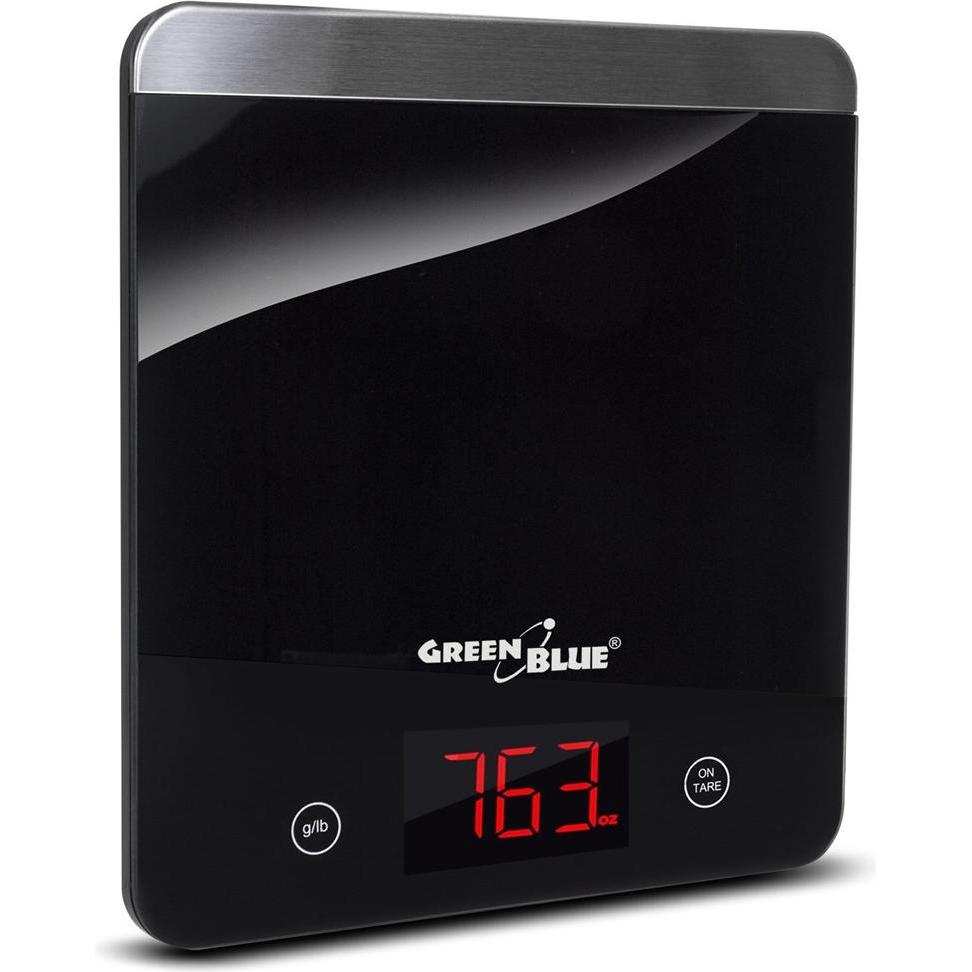 Greenblue 53517 Black Countertop Rectangle Electronic kitchen scale, Küchenwaage, Schwarz