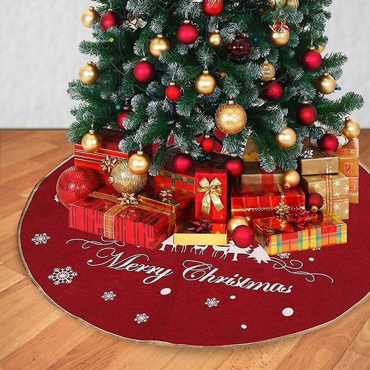 Actual product image Hermex Christmas tree rug Christmas tree skirt Christmas tree rug Tree skirt mat (1 -part)