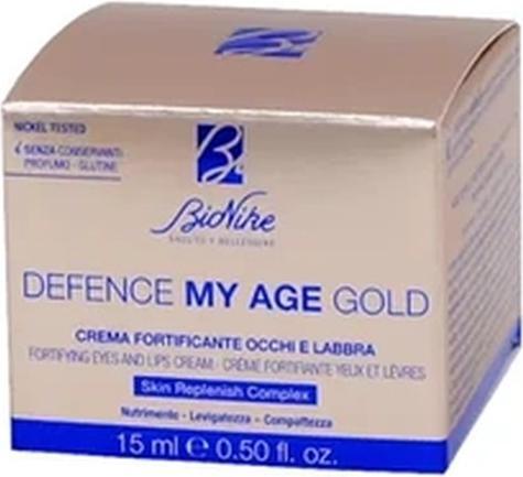 BioNike DEFENCE MY AGE GOLD Crema Fortificante occhi e labbra (15 ml, Tagescreme)