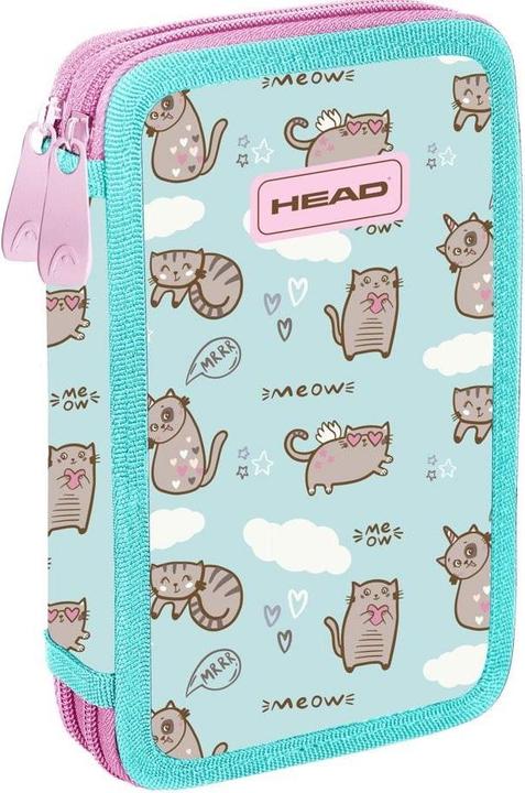 Astra Doppeltes Federmäppchen ohne Füllung. Miau