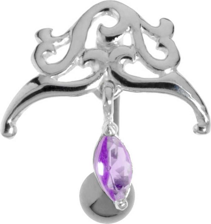 Immagine prodotto Bijouteria Piercing ventre (Acciaio chirurgico 316L, Argento 925, Zirconia)