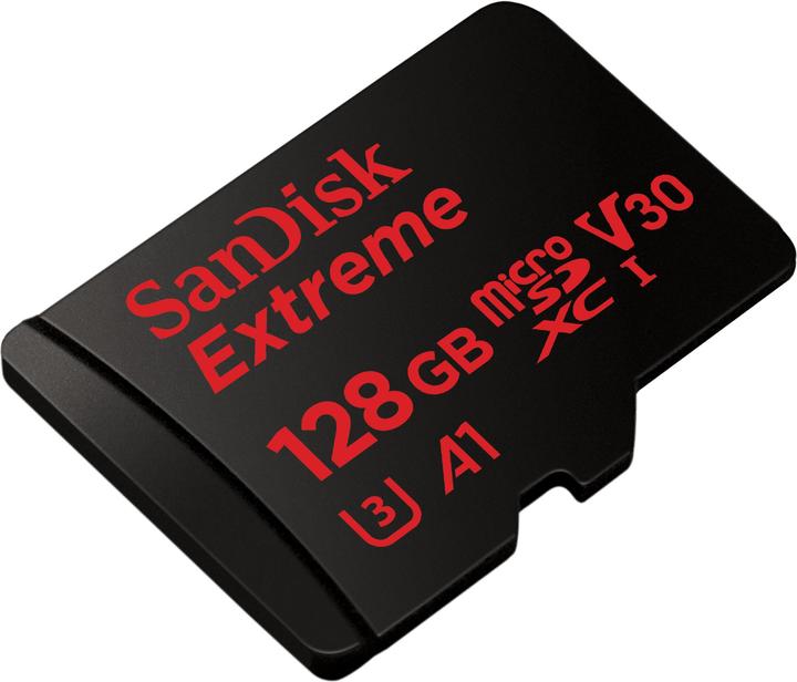 Actual product image SANDISK Extreme microSD A1 (128 GB, microSDXC, U3, UHS-I)