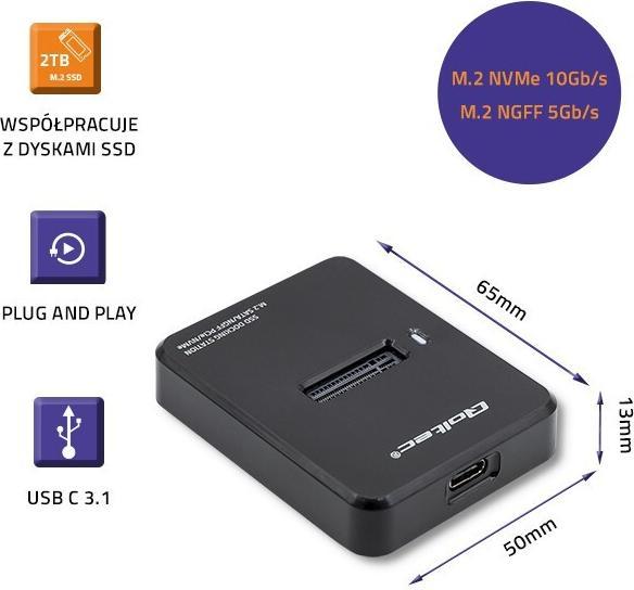 Immagine prodotto Qoltec 50313 Docking station SSD